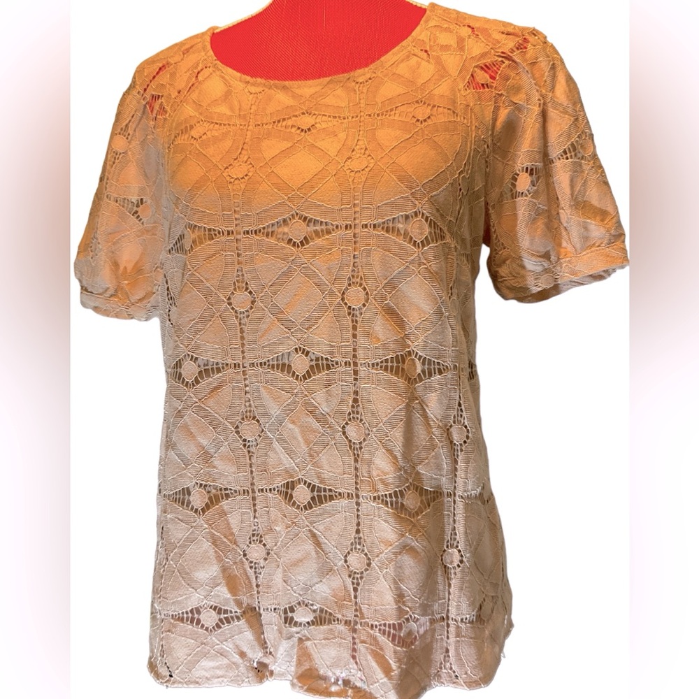 Maeve by Anthropology lace top size S